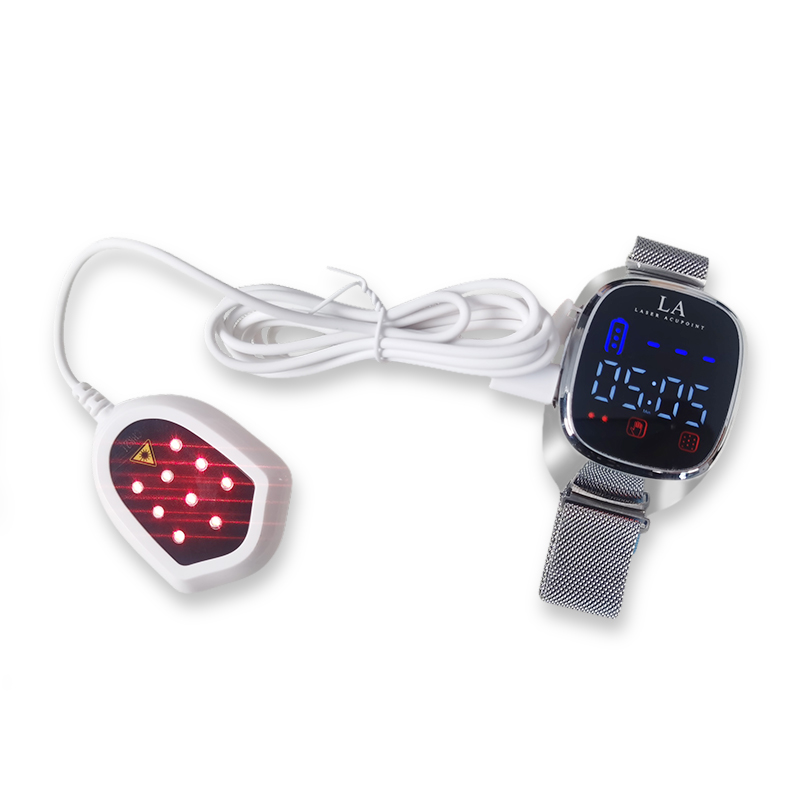 Multifunctional LLLT Laser Watch Heart Rate 650nm Laser Watch for Hypertension Laser Therapy Blood Circulation Watch