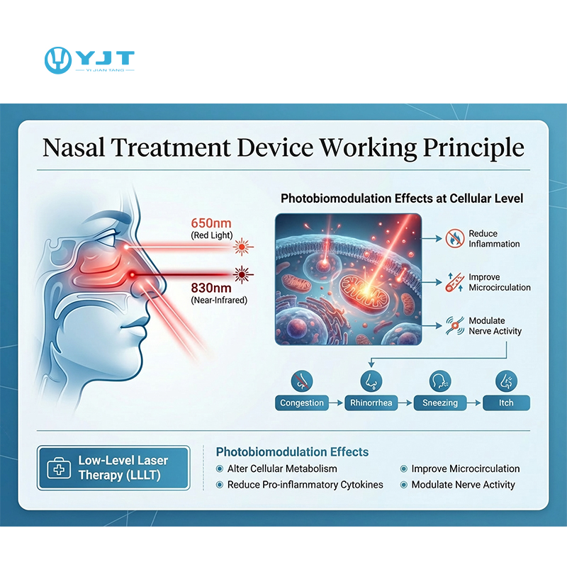 dual wavelength nasal laser therapy