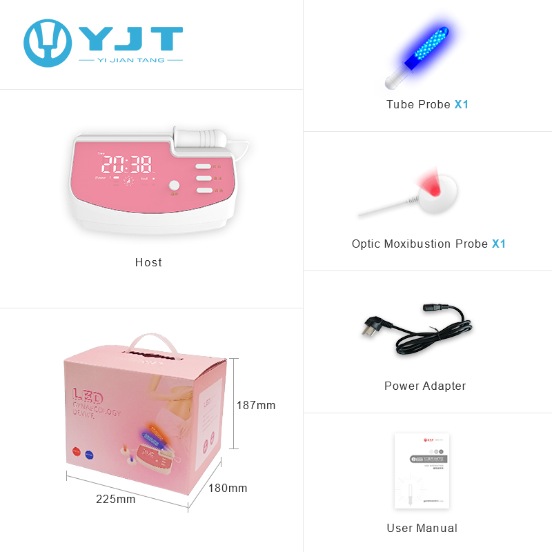 LED-Vaginal | Blue and Red Light Therapy Device for Vaginitis Care, and Cervical Erosion Treatment