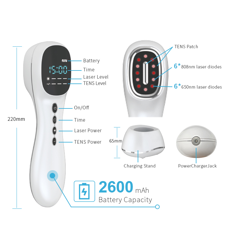 HD-Cure Pro LLLT Device For Pain Relief With TENS Function