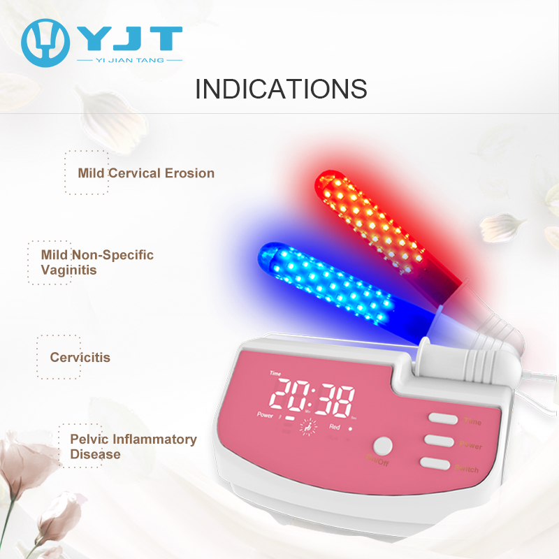 LED-Vaginal | Blue and Red Light Therapy Device for Vaginitis Care, and Cervical Erosion Treatment