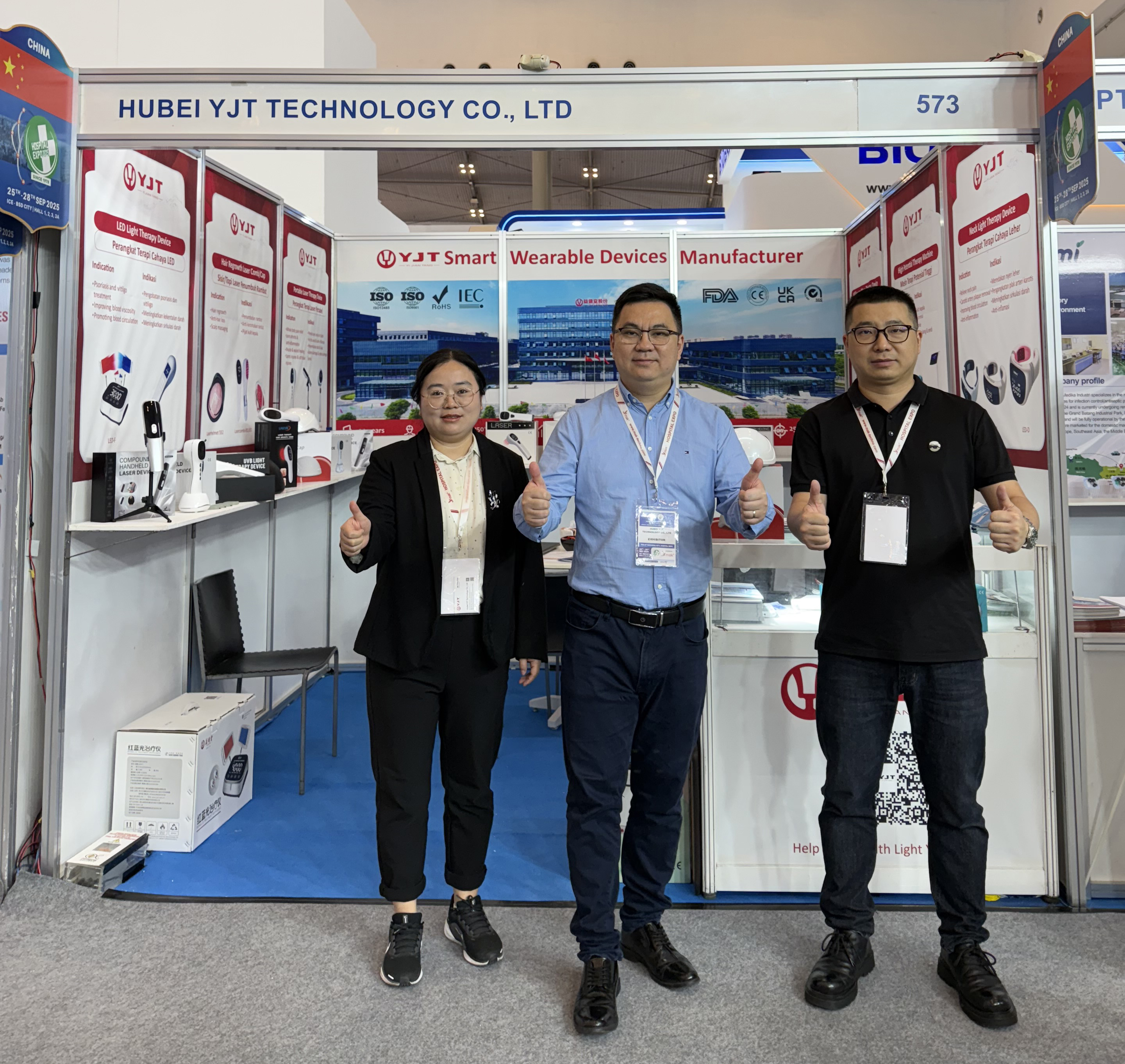 YJT Medical Showcases Innovative Wearable Therapy Devices at Indonesia International Hospital Expo 2025