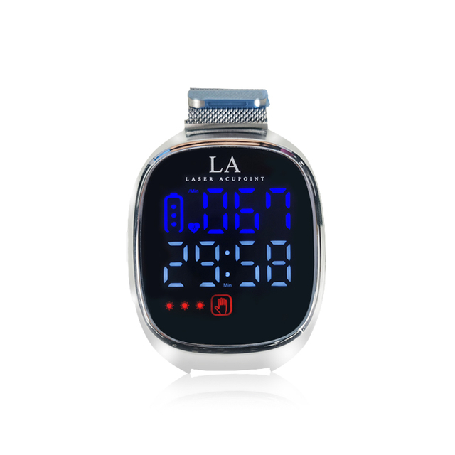 Multifunctional LLLT Laser Watch Heart Rate 650nm Laser Watch for Hypertension Laser Therapy Blood Circulation Watch