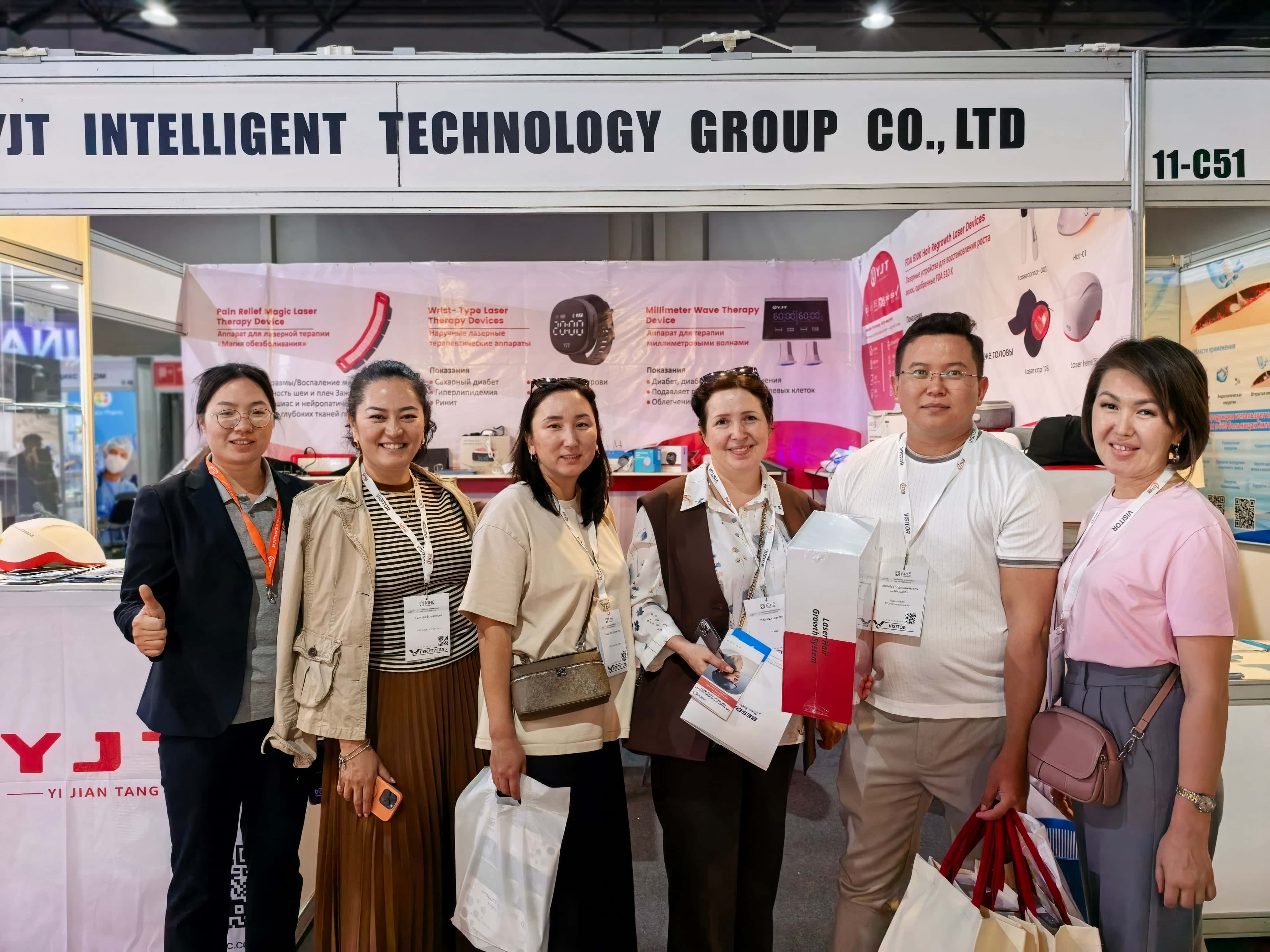 YJT Medical booth and product display at KIHE 2026