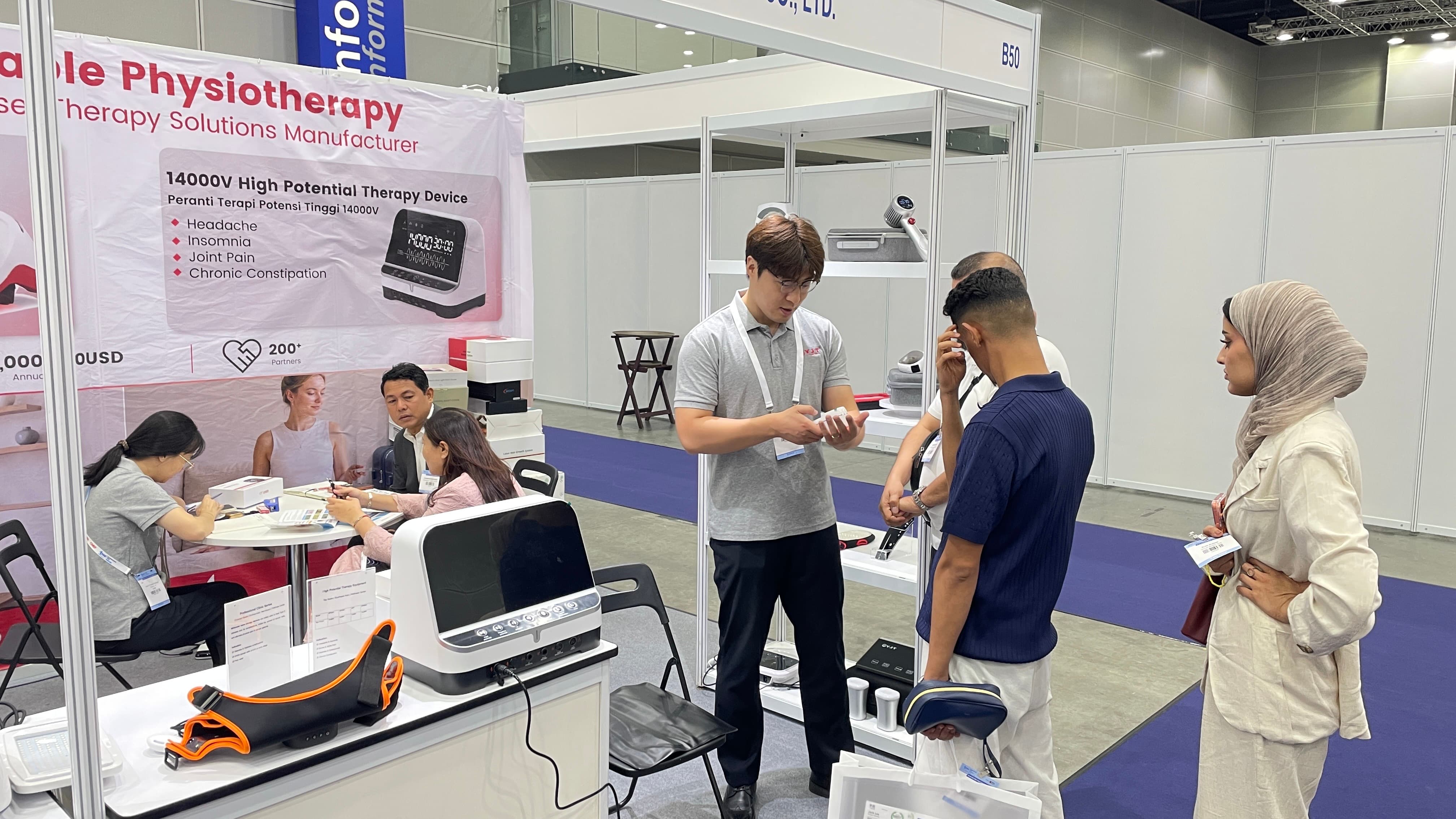 YJT Medical team providing a live product demonstration at tHIS ASEAN 2026 Malaysia